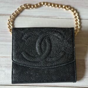 Classic Chanel Caviar trifold wallet